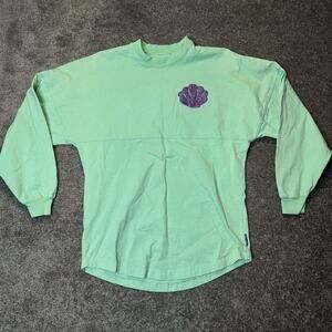 Disney Parks Spirit Jersey Walt Disney Land Resort Ariel Shell Green Adult SZ XS